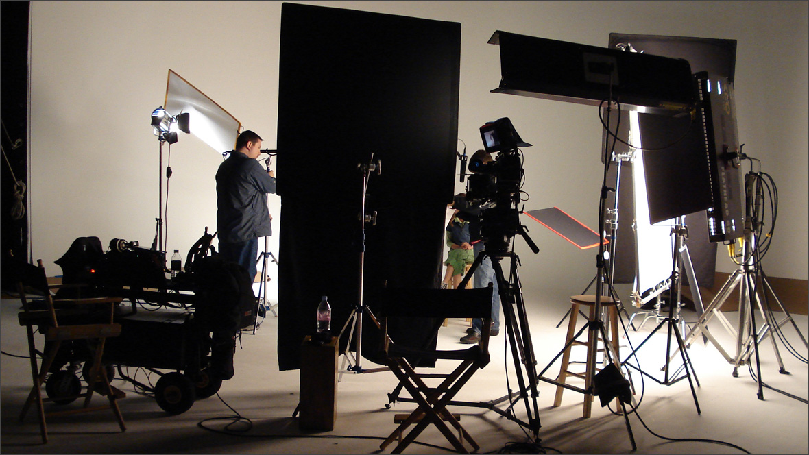 gaffer-lighting setup